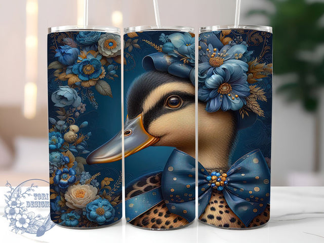 Coquette Cute Goose Tumbler, Cute Goose Tumbler, Girly 20oz Wrap, Sublimation Design, Stylish Gift Idea, Feminine Goose Wrap, Coquette Animal Tumbler Sublimation ToriDesigns 