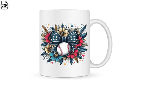 Coquette Floral Baseball PNG Clipart Bundle Printable File Sublimation Creativedesigntee 