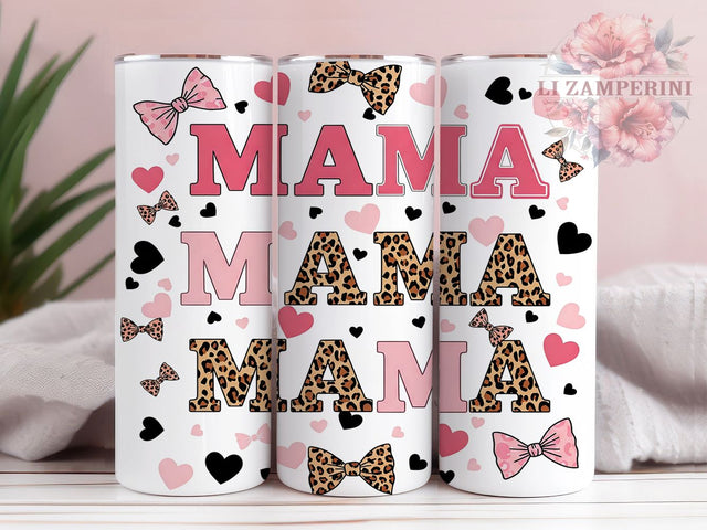 Coquette Floral Mama Aesthetic Tumbler, Mother's Day Gift Cup, 20oz Mama Wrap, Elegant Floral Mom Tumbler, Soft Aesthetic Tumbler PNG, Trendy Mom Life Cup, Vintage Feminine Tumbler Sublimation Li Zamperini 