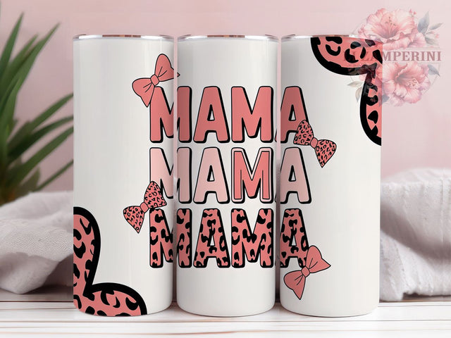 Coquette Floral Mama Aesthetic Tumbler, Mother's Day Gift Cup, 20oz Mama Wrap, Elegant Floral Mom Tumbler, Soft Aesthetic Tumbler PNG, Trendy Mom Life Cup, Vintage Feminine Tumbler Sublimation Li Zamperini 