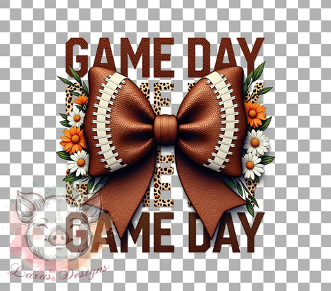 Coquette Football Png, Football Bow png, Football mom Png, Game Day Png, Football Season Png, Sublimation Designs, Digital Download Sublimation Lara' s Designs 