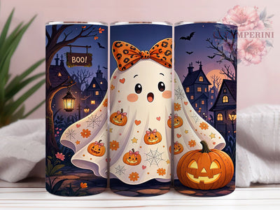 Coquette Ghost 20oz Tumbler, Girly Spooky, Pink Bows, Romantic Haunt, Kawaii Goth, Soft Horror, Elegant Spirit, Sublimation Wrap Sublimation Li Zamperini 
