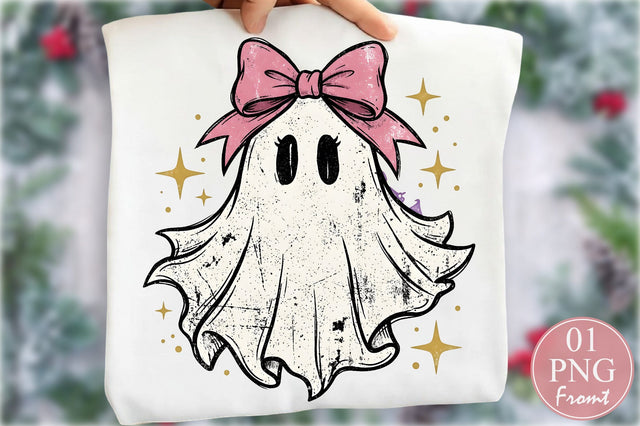 Coquette Ghost Bow Halloween PNG Sublimation nirmal108roy 