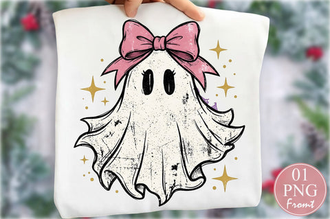 Coquette Ghost Bow Halloween PNG Sublimation nirmal108roy 