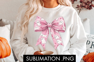 Coquette Ghost Bow PNG Sublimation Sublimation Freeling Design House 
