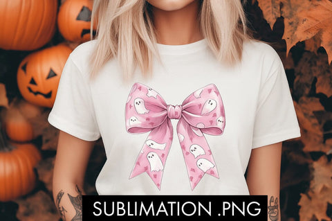 Coquette Ghost Bow PNG Sublimation Sublimation Freeling Design House 