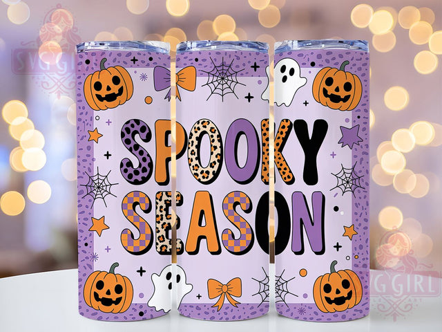 Coquette Ghost Cute Girly Halloween Tumbler, Spooky Season Wrap, Cute Halloween Cup, Kawaii Ghost Design, 20Oz Sublimation Wrap, Girly Halloween Drinkware, Soft Aesthetic Tumbler Sublimation SvggirlplusArt 