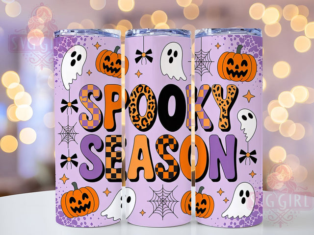 Coquette Ghost Cute Girly Halloween Tumbler, Spooky Season Wrap, Cute Halloween Cup, Kawaii Ghost Design, 20Oz Sublimation Wrap, Girly Halloween Drinkware, Soft Aesthetic Tumbler Sublimation SvggirlplusArt 