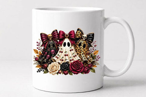 Coquette Ghost PNG Cute Halloween Sublimation Digital Download SVG BillahCrafts 