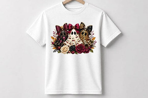 Coquette Ghost PNG Cute Halloween Sublimation Digital Download SVG BillahCrafts 