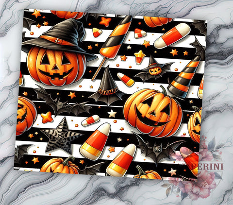 Coquette Halloween 20oz Tumbler Wrap PNG, Spooky Season Tumbler Png, Straight & Tapered Tumbler Wrap, Instant Digital Download Sublimation Li Zamperini 