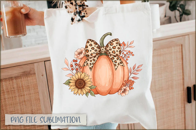 Coquette Leopard Fall Pumpkin Tote Bag Sublimation Shetara Begum 