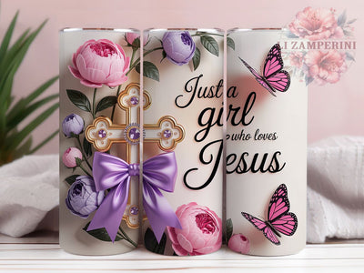 Coquette Loves Jesus Tumbler, Coquette Christian Tumbler, Faith Girl Wrap, Stylish 20oz Wrap, Sublimation Design, Trendy Gift Idea, Inspirational Christian Tumbler Sublimation Li Zamperini 