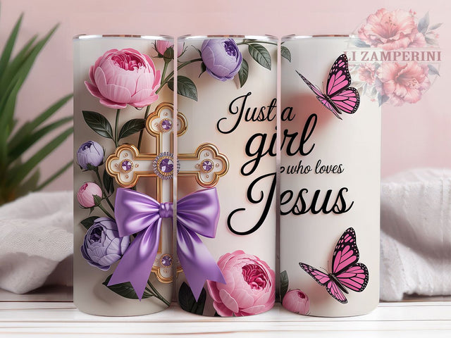 Coquette Loves Jesus Tumbler, Coquette Christian Tumbler, Faith Girl Wrap, Stylish 20oz Wrap, Sublimation Design, Trendy Gift Idea, Inspirational Christian Tumbler Sublimation Li Zamperini 