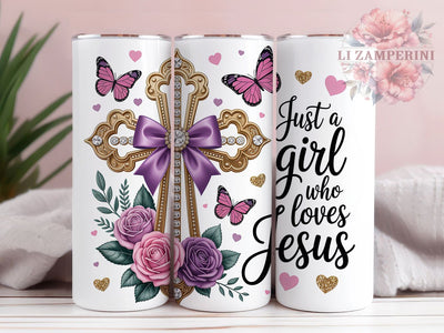 Coquette Loves Jesus Tumbler, Coquette Christian Tumbler, Faith Girl Wrap, Stylish 20oz Wrap, Sublimation Design, Trendy Gift Idea, Inspirational Christian Tumbler Sublimation Li Zamperini 