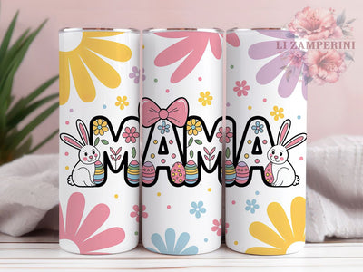 Coquette Mama Easter Bunny Tumbler, Coquette Easter Tumbler, Cute Bunny Wrap, Spring Bunny Wrap, Stylish 20oz Wrap, Sublimation Design, Trendy Gift Idea Sublimation Li Zamperini 