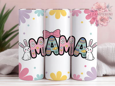 Coquette Mama Easter Bunny Tumbler, Coquette Easter Tumbler, Cute Bunny Wrap, Spring Bunny Wrap, Stylish 20oz Wrap, Sublimation Design, Trendy Gift Idea Sublimation Li Zamperini 