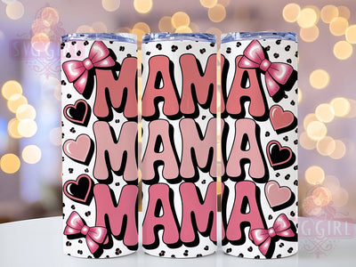 Coquette Mama Tumbler Gift, Mama Design, Mother's Day, Sublimation Art, 20oz Tumbler, Cute Wrap, Feminine Theme Sublimation SvggirlplusArt 