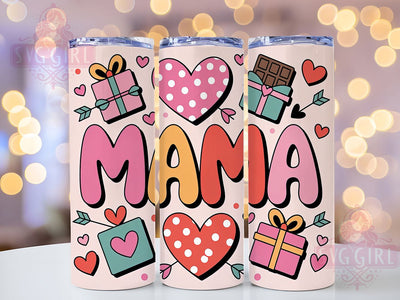 Coquette Mama Valentine Tumbler, Coquette Style, Pink Theme, Romantic Design, Love Inspired, 20Oz Tumbler, Sublimation Wrap Sublimation SvggirlplusArt 