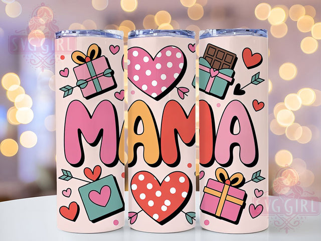 Coquette Mama Valentine Tumbler, Coquette Style, Pink Theme, Romantic Design, Love Inspired, 20Oz Tumbler, Sublimation Wrap Sublimation SvggirlplusArt 
