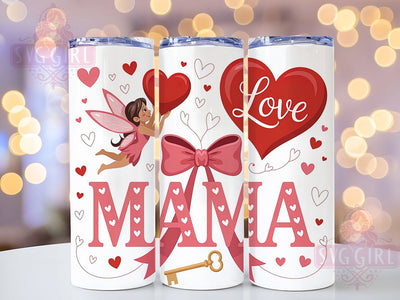 Coquette Mama Valentine Tumbler, Valentine Theme, Coquette Style, Sublimation Art, 20oz Tumbler, Cute Wrap, Feminine Design Sublimation SvggirlplusArt 