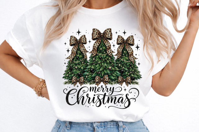 Coquette Merry Christmas Tree Sublimation Png Sublimation designmaster24 