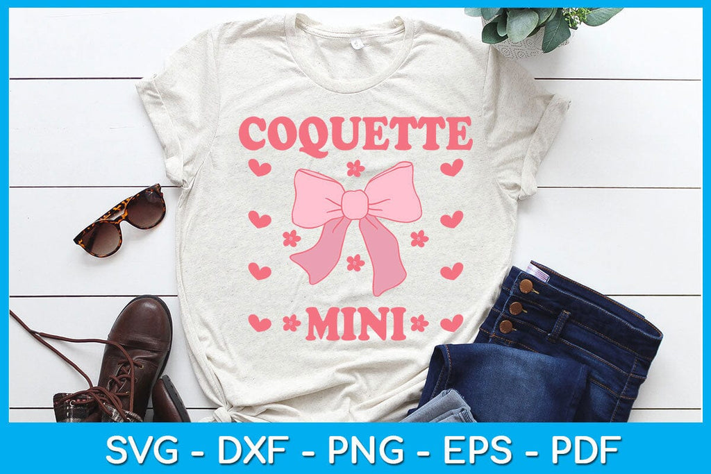 Coquette Mini SVG PNG PDF Cut File - So Fontsy