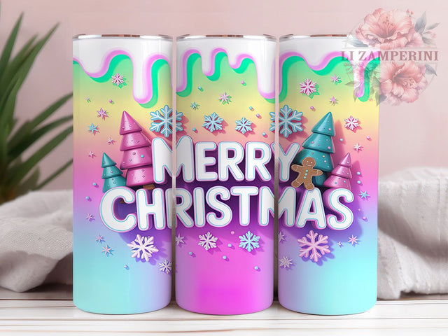 Coquette Preppy Gingerbread Tumbler, Preppy Christmas Design, Cute Gingerbread Pattern, 20Oz Sublimation Wrap, Bow Aesthetic Christmas, Preppy Holiday Art, Tumbler Sublimation Sublimation Li Zamperini 