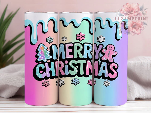 Coquette Preppy Gingerbread Tumbler, Preppy Christmas Design, Cute Gingerbread Pattern, 20Oz Sublimation Wrap, Bow Aesthetic Christmas, Preppy Holiday Art, Tumbler Sublimation Sublimation Li Zamperini 