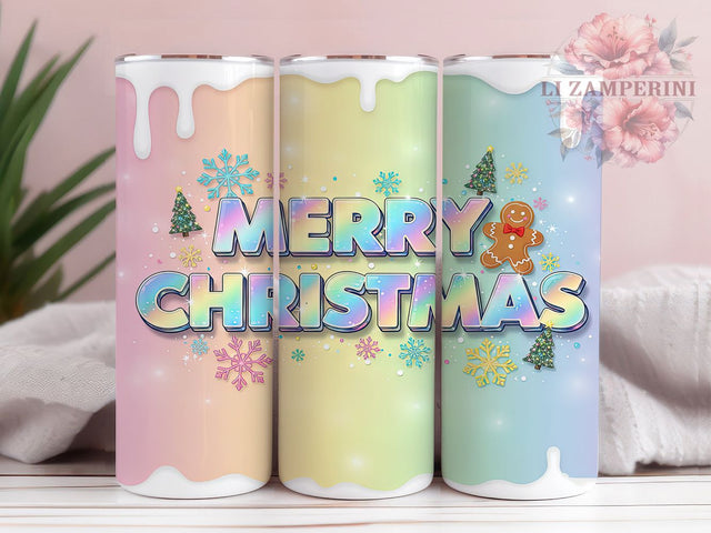 Coquette Preppy Gingerbread Tumbler, Preppy Christmas Design, Cute Gingerbread Pattern, 20Oz Sublimation Wrap, Bow Aesthetic Christmas, Preppy Holiday Art, Tumbler Sublimation Sublimation Li Zamperini 