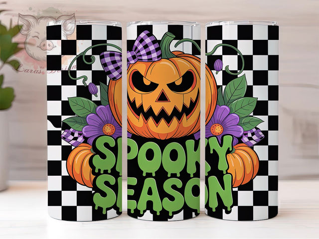 Coquette Pumpkin Girly Halloween Tumbler, Spooky Season Wrap, 20Oz Sublimation, Girly Halloween Cup, Autumn Bow Drinkware, Cute Fall Tumbler Design, Festive Pumpkin Cup Print Sublimation Lara' s Designs 