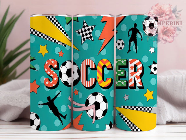 Coquette Soccer Girl 20oz Tumbler, 20oz Sublimation Wrap, Soccer Fan Tumbler, Soccer Girl Tumbler, Trendy Soccer Drinkware, Sports Lover Gift, Aesthetic Soccer Design Sublimation Li Zamperini 