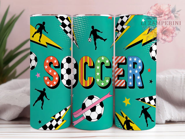 Coquette Soccer Girl 20oz Tumbler, 20oz Sublimation Wrap, Soccer Fan Tumbler, Soccer Girl Tumbler, Trendy Soccer Drinkware, Sports Lover Gift, Aesthetic Soccer Design Sublimation Li Zamperini 