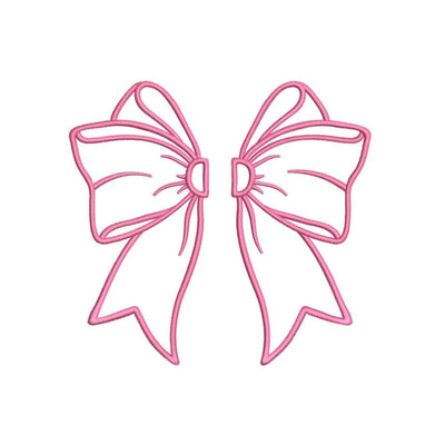 Coquette Split Bow Applique Embroidery Design, 5 sizes, Instant Download Embroidery/Applique DESIGNS Nino Nadaraia 
