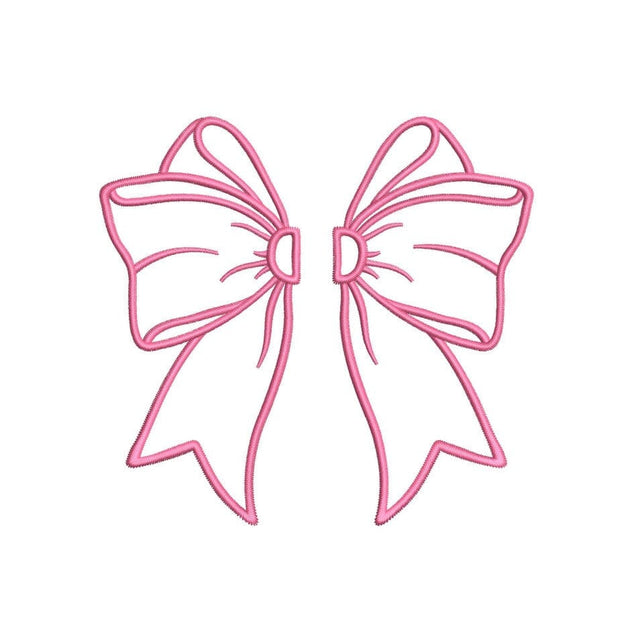 Coquette Split Bow Applique Embroidery Design, 5 sizes, Instant Download Embroidery/Applique DESIGNS Nino Nadaraia 