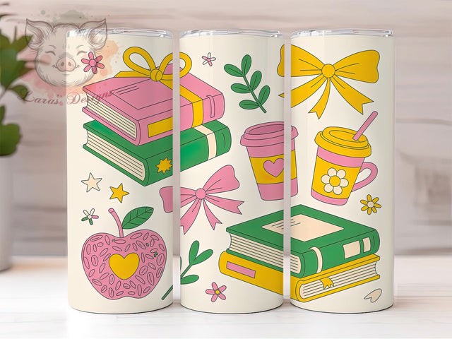 Coquette Teacher Chic Tumbler, Coquette Style, School Design, Classroom Chic, Trendy Educator, 20Oz Tumbler, Sublimation Wrap Sublimation Lara' s Designs 