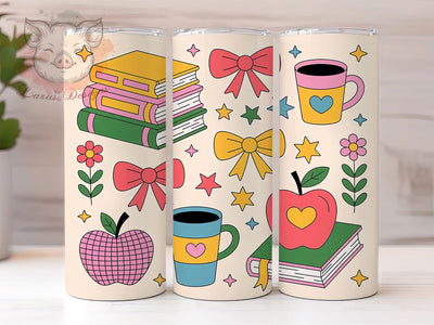 Coquette Teacher Chic Tumbler, Coquette Style, School Design, Classroom Chic, Trendy Educator, 20Oz Tumbler, Sublimation Wrap Sublimation Lara' s Designs 