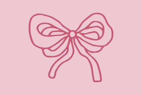 Coquette Vintage Bows PNG Clipart Sublimation Rin Green 