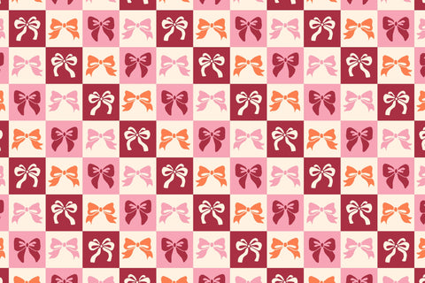 Coquette Vintage Bows Seamless Patterns Digital Pattern Rin Green 