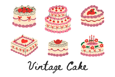 Coquette Vintage Cake PNG Clipart Sublimation Rin Green 