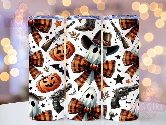 Coquette Western 20oz Tumbler Wrap Sublimation Design, Straight Tapered Tumbler Wrap, Cowboy Ghost Tumbler Png, Instant Digital Download Sublimation SvggirlplusArt 