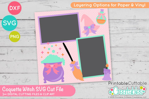 Coquette Witch SVG Set SVG Printable Cuttable Creatables 
