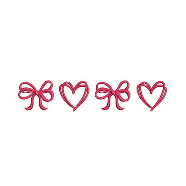 Coquette Xoxo Embroidery Design, Love Embroidery Design, St. Valentine Day Embroidery Design, 4 sizes, Instant Download Embroidery/Applique DESIGNS Nino Nadaraia 