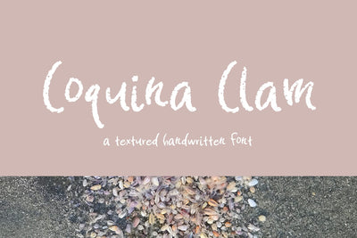 Coquina Clam Hand-lettered Font Font Beck McCormick 