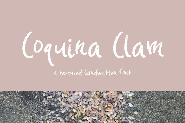 Coquina Clam Hand-lettered Font Font Beck McCormick 