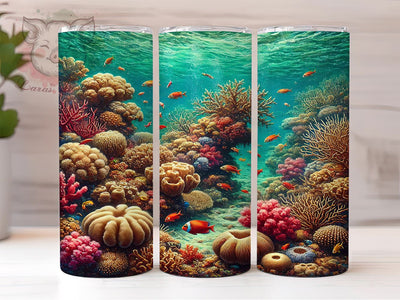 Coral Reef Marine Life 20oz Tumbler, Marine Life Design, Fish Tumbler, Sublimation Tumbler, 20oz Tumbler, Underwater Decor, Ocean Themed Gift Sublimation Lara' s Designs 