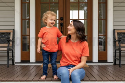 Coral t-shirt mockup design Mock Up Photo Regulrcrative 