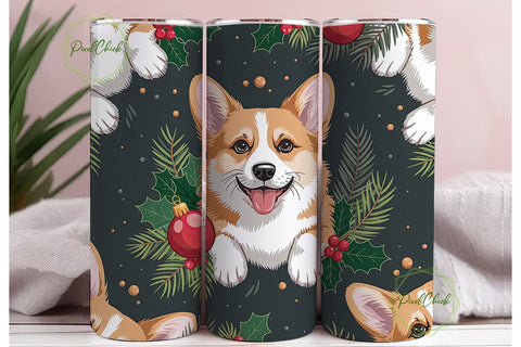 Corgi Christmas Winter Wonderland PNG Sublimation PixelChick 
