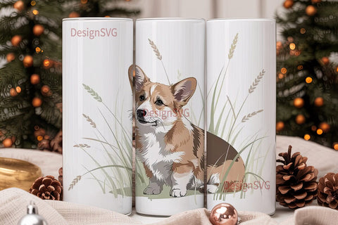 Corgi Dog 20oz Tumbler Design Sublimation DesignSVG 