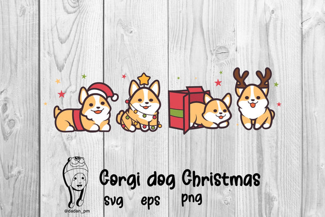 Corgi dog christmas SVG dadan_pm 